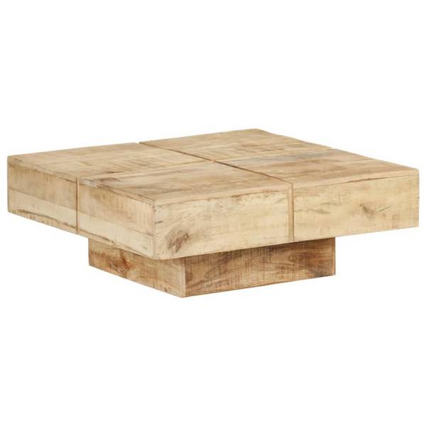 Couchtisch 80x80x28 cm Massivholz Mango