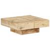 Couchtisch 80x80x28 cm Massivholz Mango