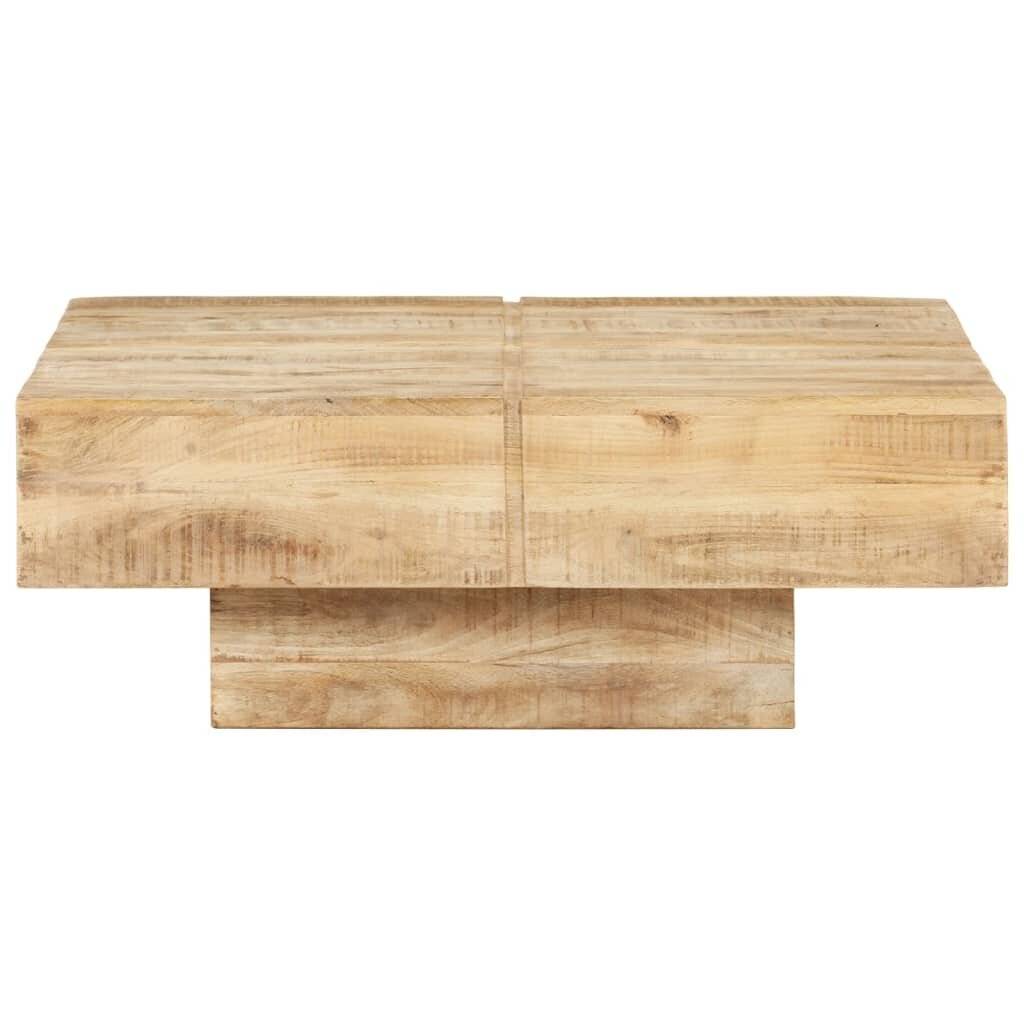 Couchtisch 80x80x28 cm Massivholz Mango-2