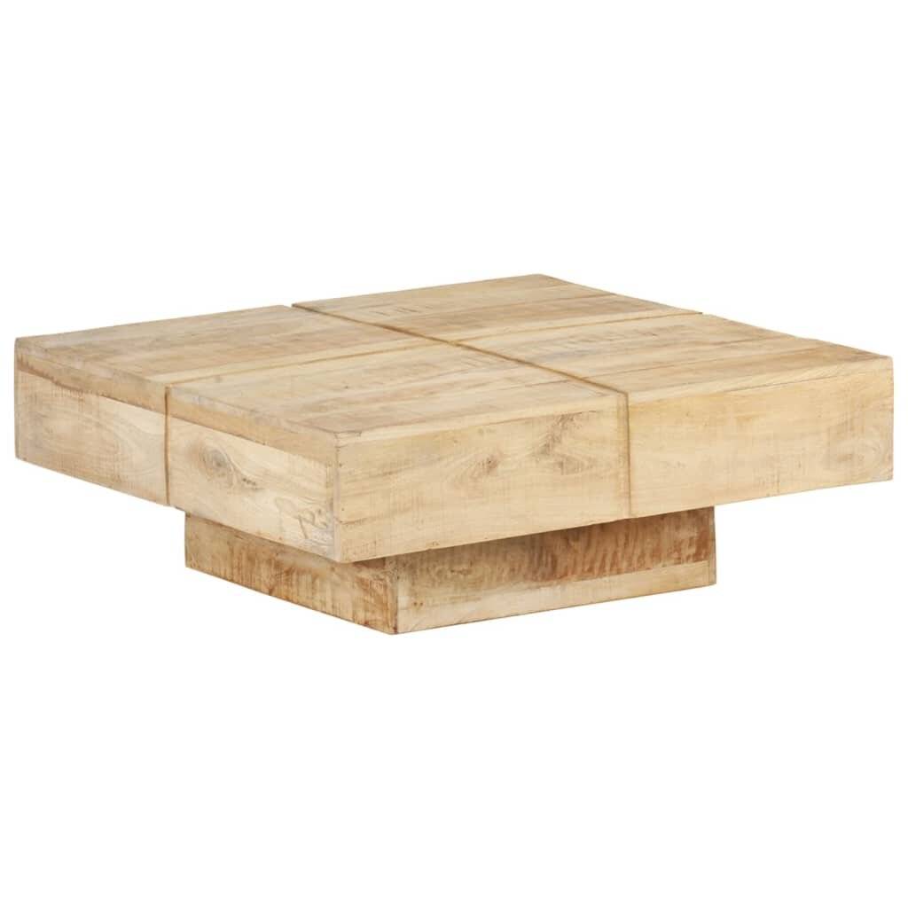 Symbolbild für Couchtisch 80x80x28 cm Massivholz Mango