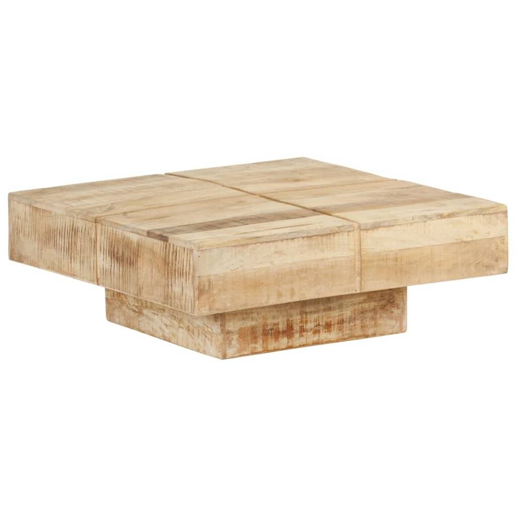 Symbolbild für Couchtisch 80x80x28 cm Massivholz Mango