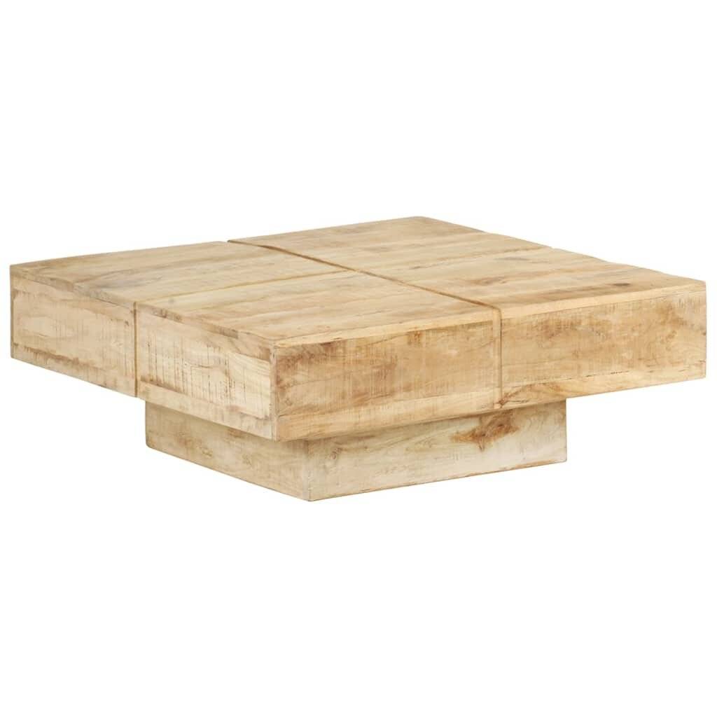 Symbolbild für Couchtisch 80x80x28 cm Massivholz Mango