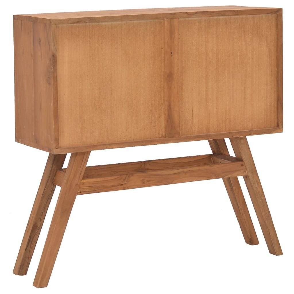 Konsolentisch 80x30x80 cm Teak Massivholz-5
