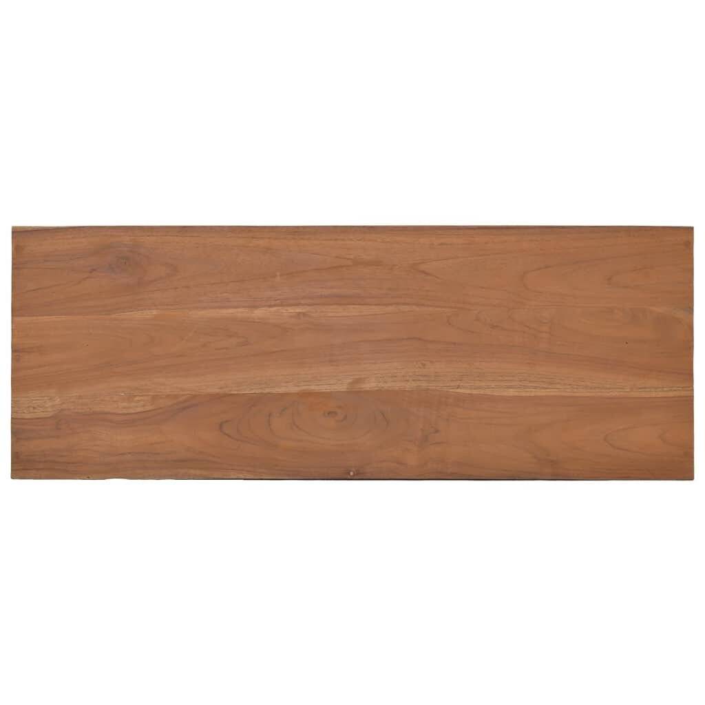 Konsolentisch 80x30x80 cm Teak Massivholz-6