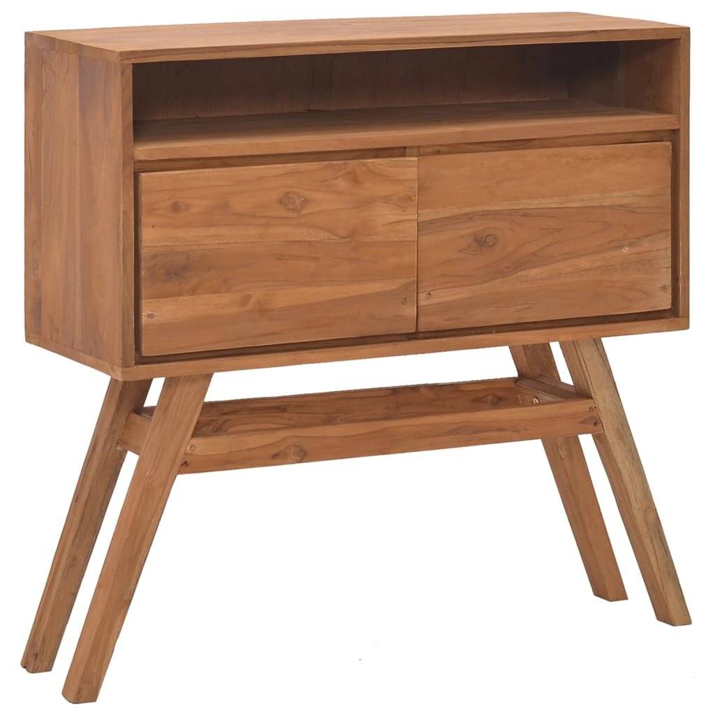Konsolentisch 80x30x80 cm Teak Massivholz-0