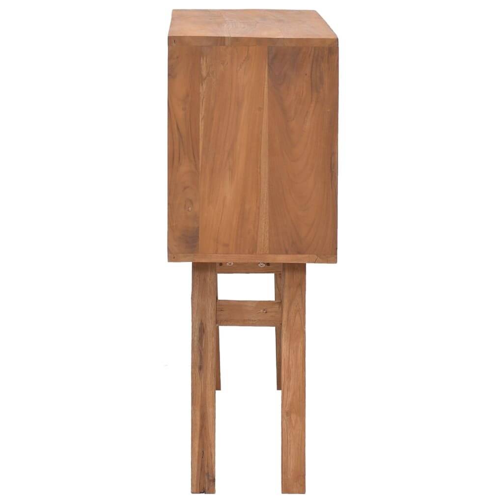 Konsolentisch 80x30x80 cm Teak Massivholz-4