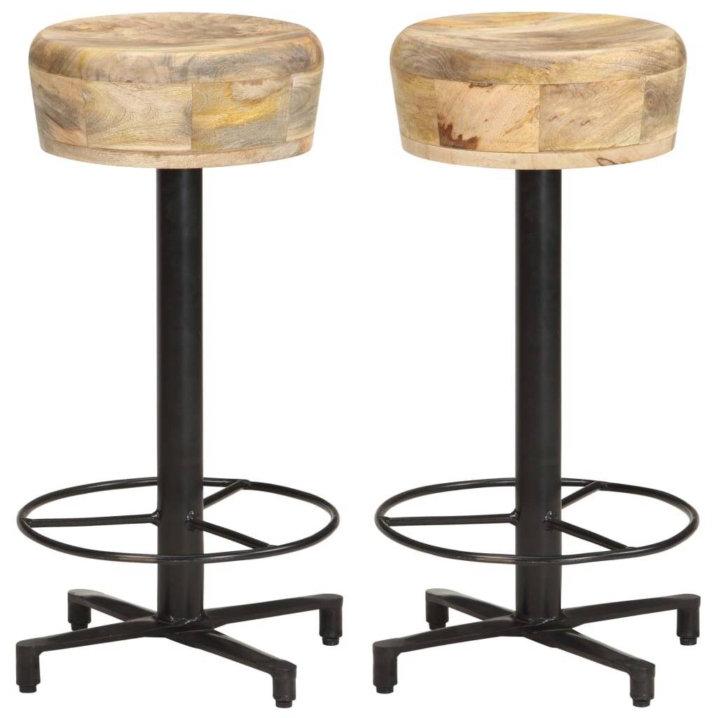 Barhocker 2 Stk. 66 cm Mango Massivholz-0