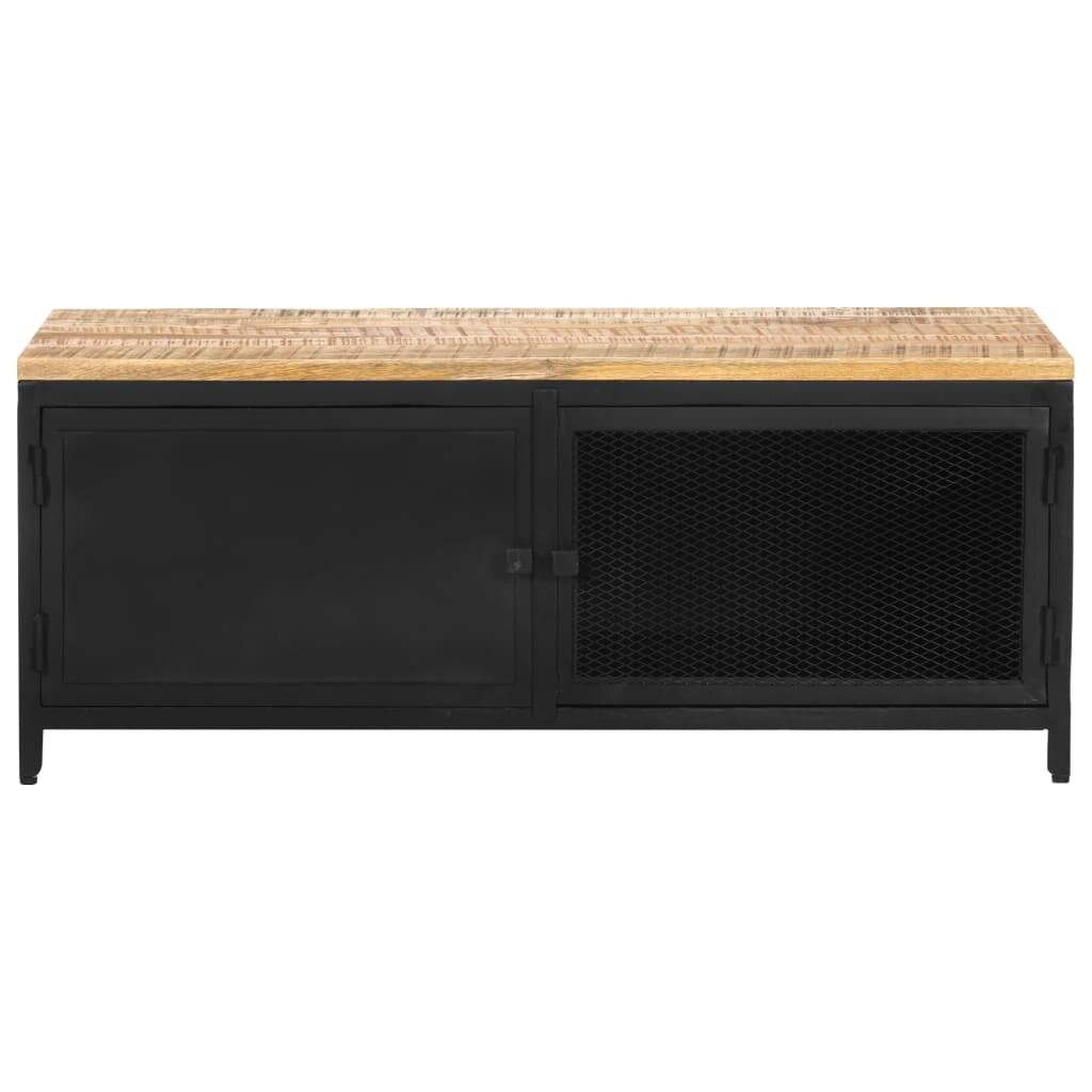 Couchtisch 90x50x37 cm Raues Mango-Massivholz-2