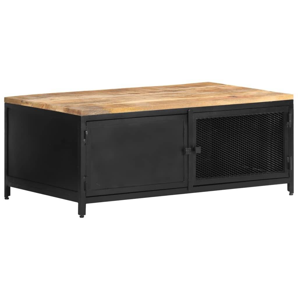 Symbolbild für Couchtisch 90x50x37 cm Raues Mango-Massivholz