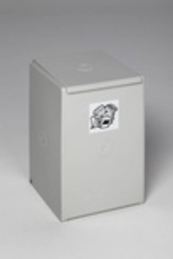 Kunststoff-Container, Volumen 60 l, 1-fach, lichtgrau, ohne Deckel, BxTxH 360x405x570 mm