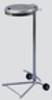 Müllsackständer mit 2 Rollen - für 1 120 l Säcke - 980 x 460 x 500 mm (HxBxT) - verzinkt - Deckel Kunststoff, silber