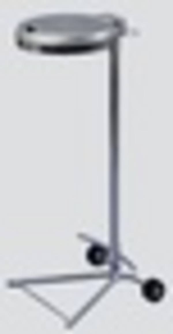 Müllsackständer mit 2 Rollen - für 1 120 l Säcke - 980 x 460 x 500 mm (HxBxT) - verzinkt - Deckel Kunststoff, silber
