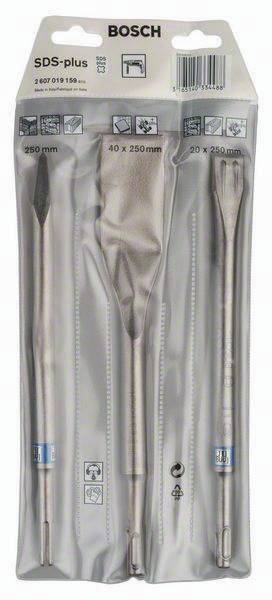 Meißel-Set SDS-plus SDS-plus 3-tlg.selbstschärfend L.250/250/260mm BOSCH-1
