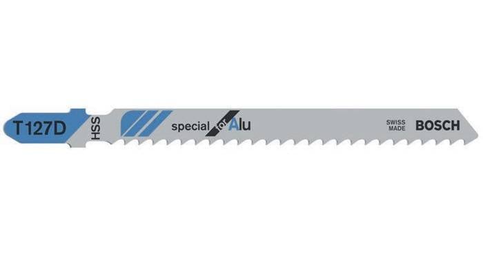 Stichsägeblatt T 127 D Gesamt-L.100mm Zahnt.3mm HSS 5 St./Karte BOSCH-0