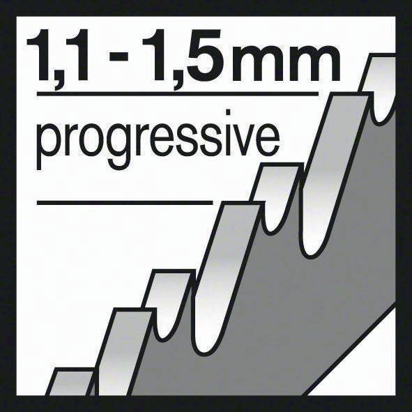 Symbolbild für Bosch 5x Stichsägeblatt T 118 A Basic for Metal - 2608631013