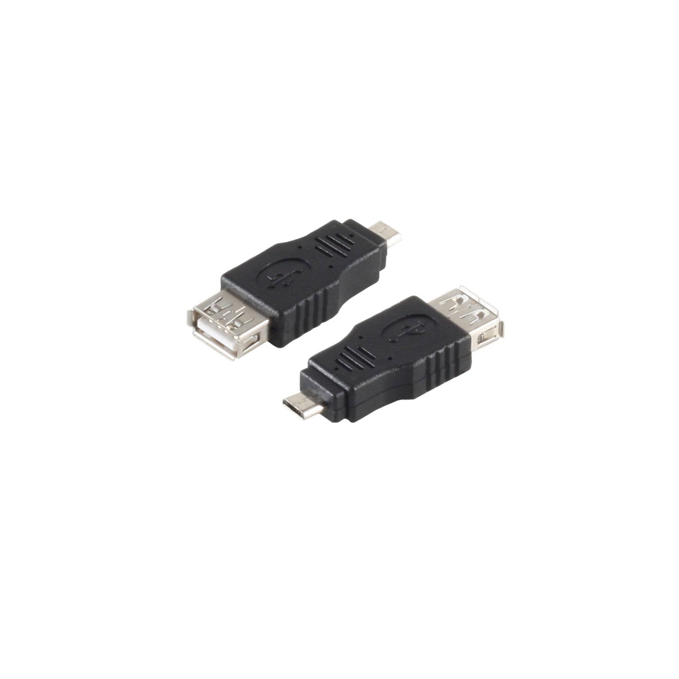 USB-OTG Micro-B Stecker auf A-Buchse 2.0-0