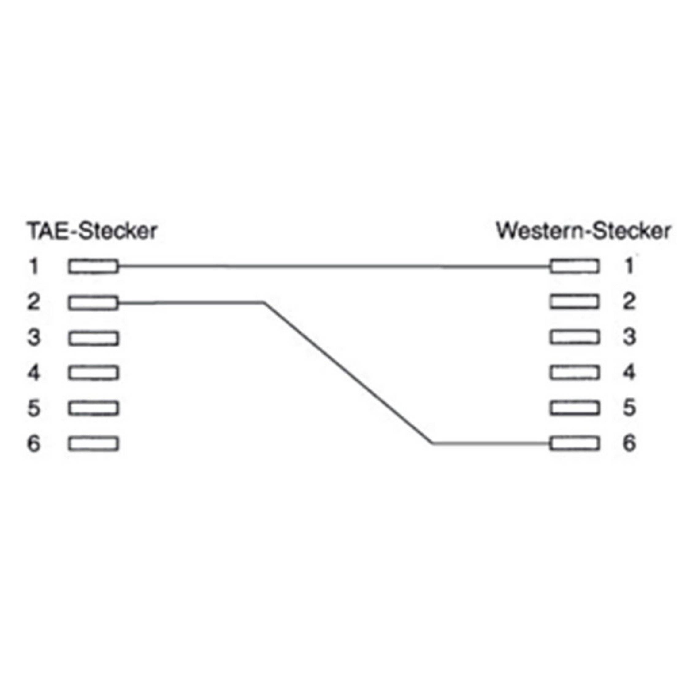 shiverpeaks-BASIC-S--TAE F-Stecker auf Western-Stecker 6/2 DEC, TAE ...