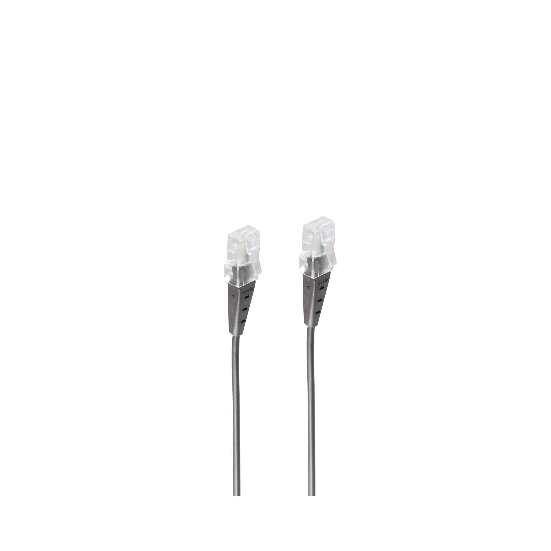 RJ45 Stecker/RJ45 Stecker Rund 4-adrig schwarz 6m-0