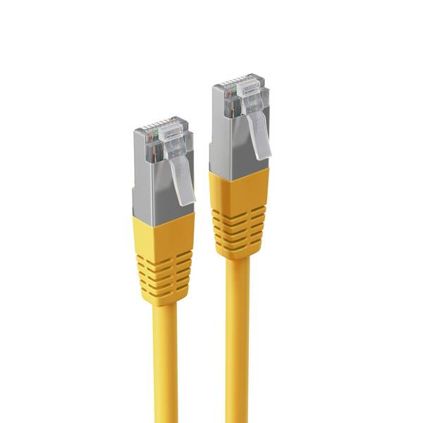 Patchkabel cat. 5e F/UTP gelb 0,5m