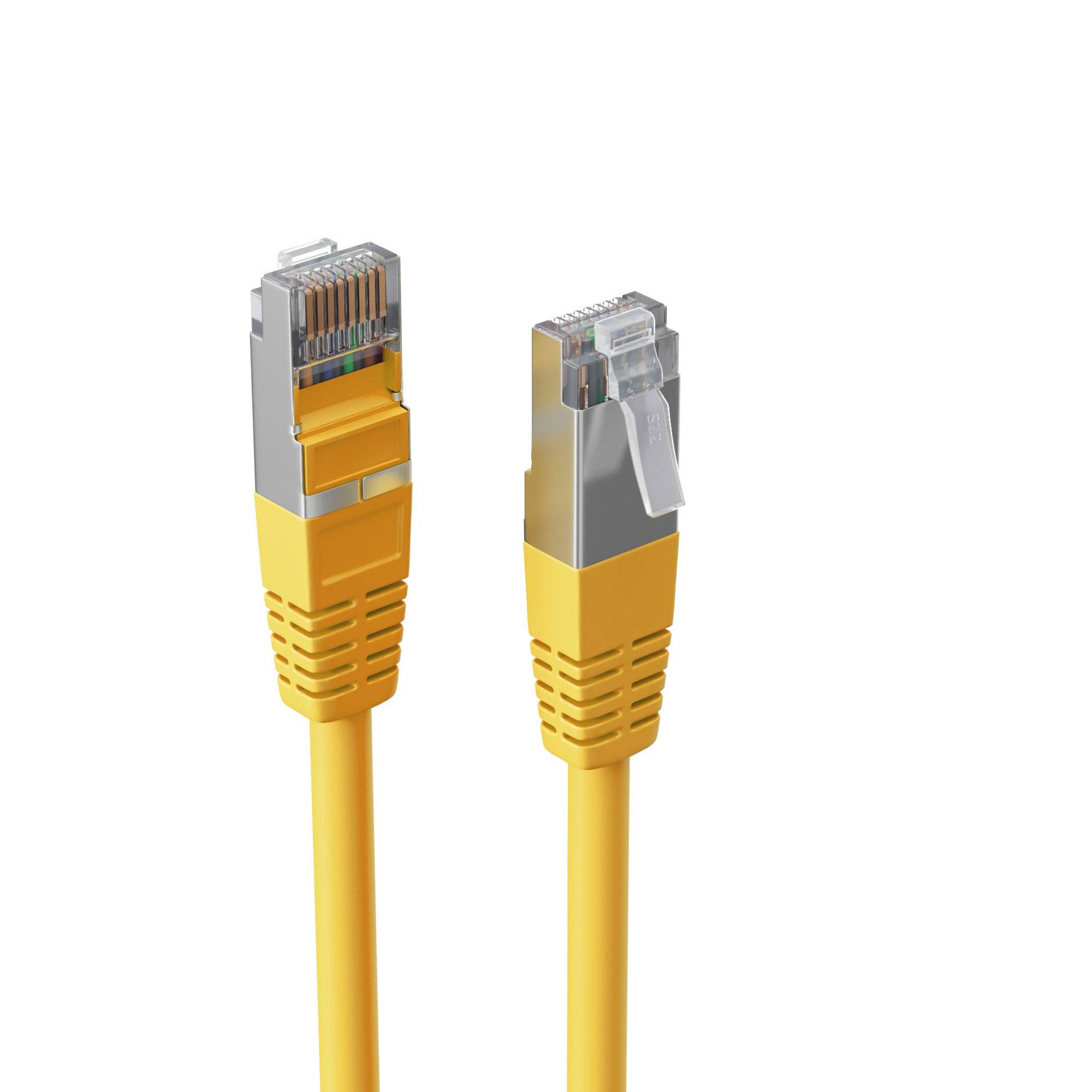 Patchkabel cat. 5e F/UTP gelb 0,5m-3