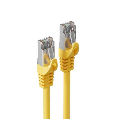 RJ45 Patchkabel m. CAT 7 Rohkabel PIMF gelb 10m-0