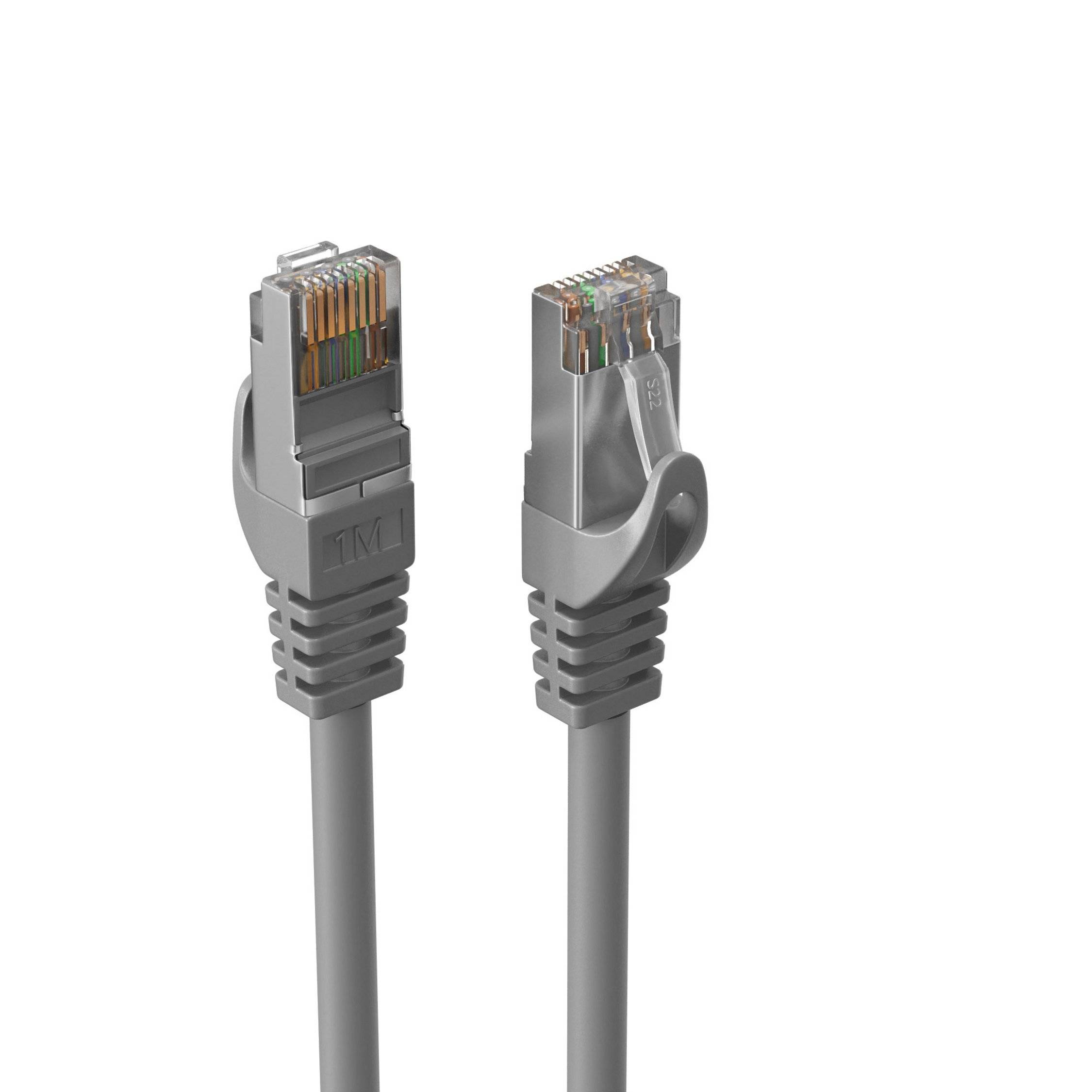 RJ45 Patchkabel m. CAT 7 Rohkabel PIMF 0,25m-4