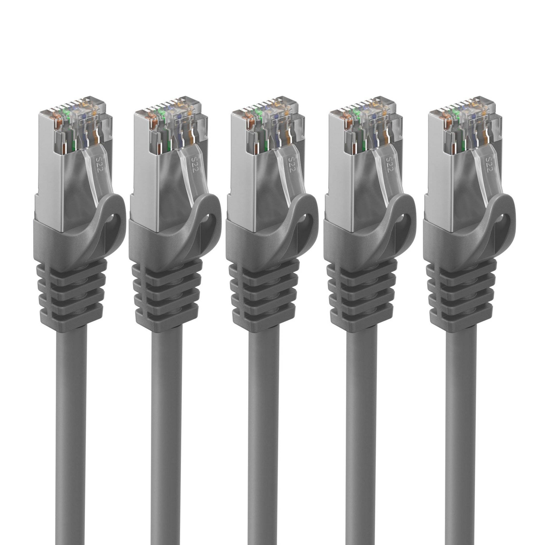 RJ45 Patchkabel m. CAT 7 Rohkabel PIMF 3m-0
