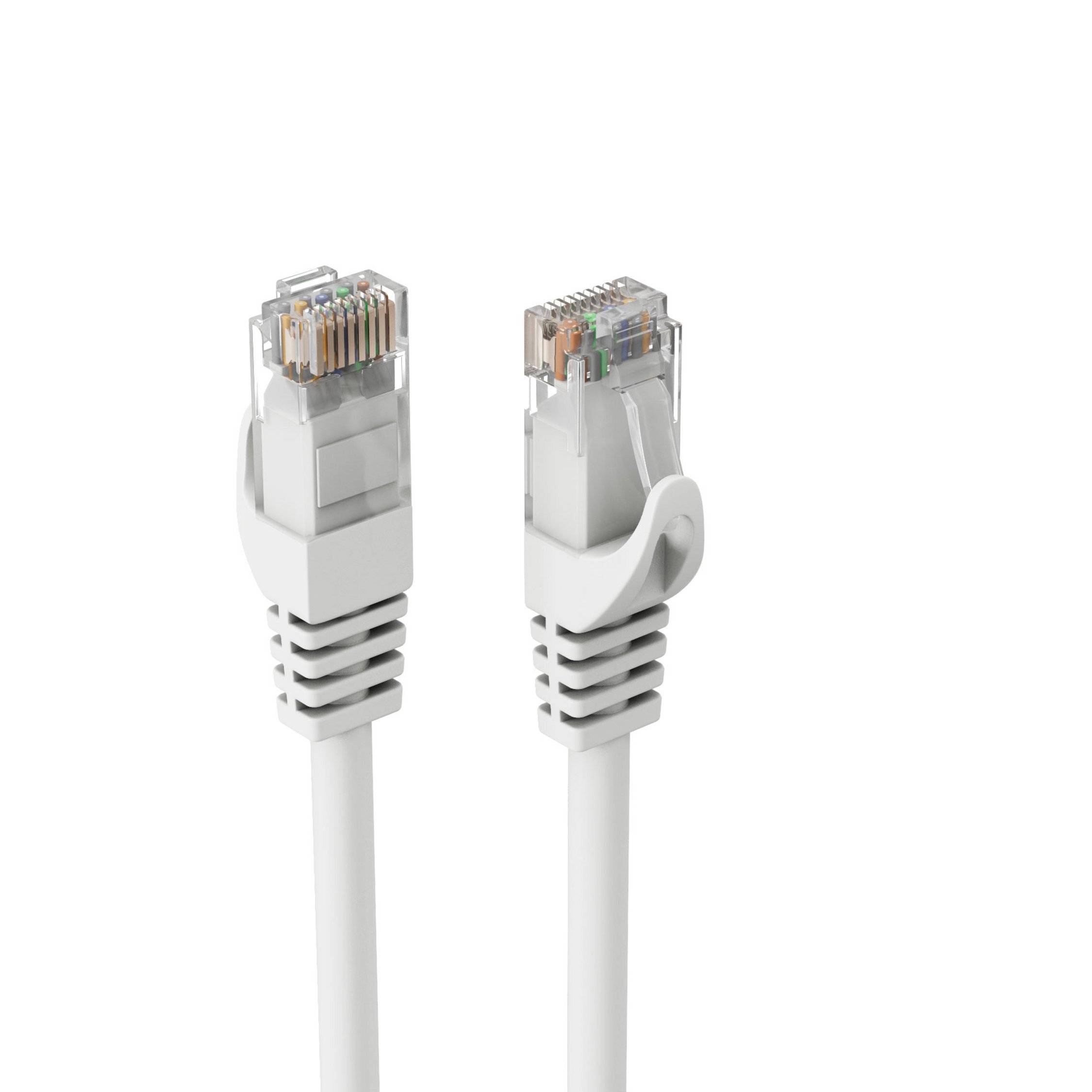 RJ45 Patchkabel CAT 7 Rohkabel U/UTP weiß 3m-3