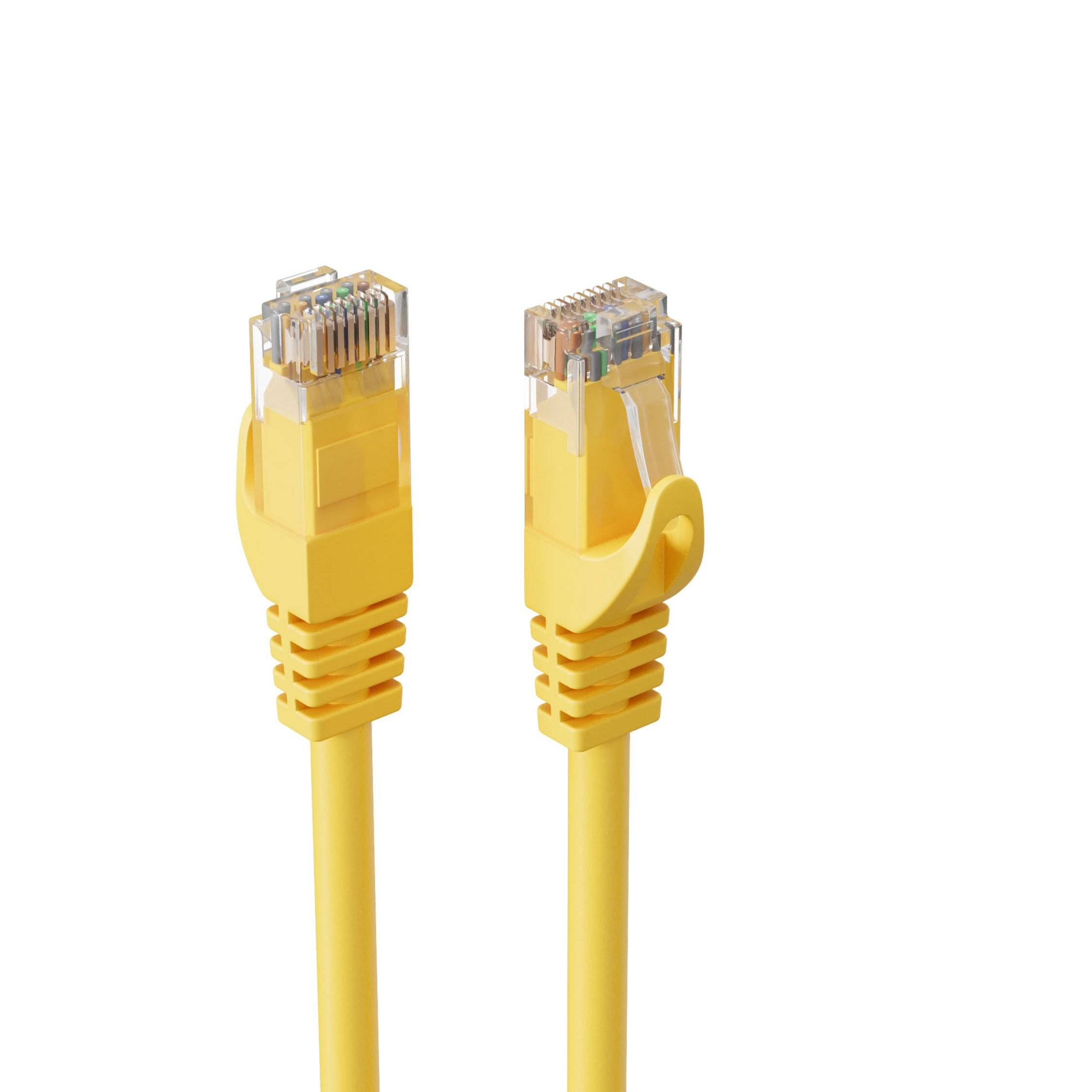 RJ45 Patchkabel CAT 7 Rohkabel U/UTP gelb 7,5m-3