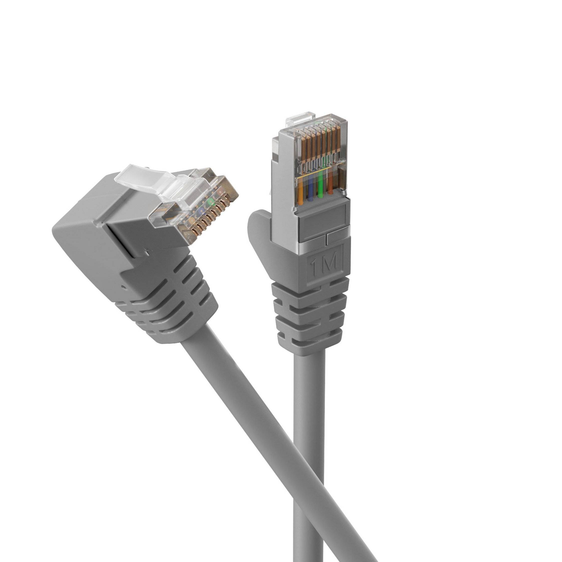 Patchkabel cat 6 S/FTP PIMF Winkel-gerade 0,25m-1