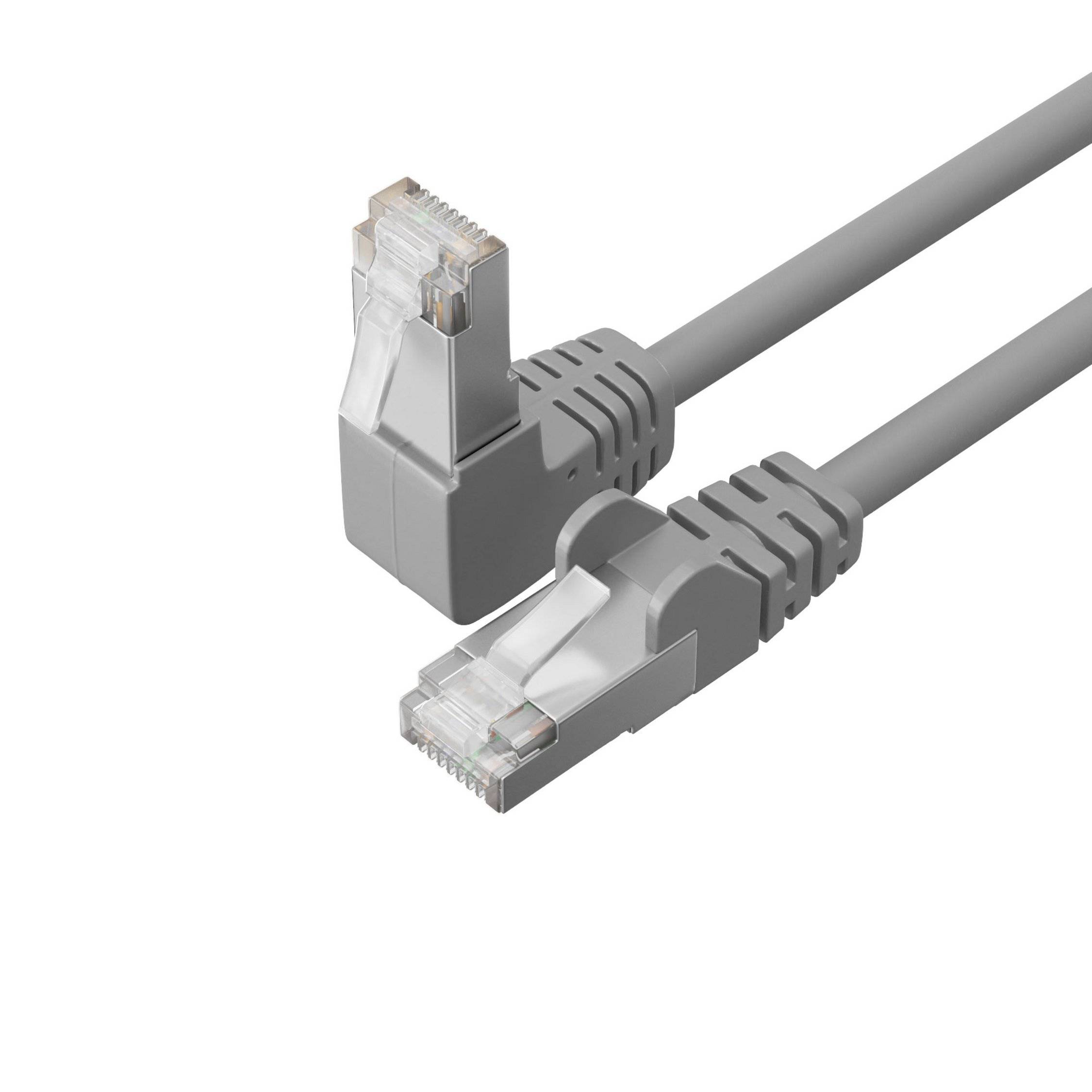 Patchkabel cat 6 S/FTP PIMF Winkel-gerade 0,25m-2