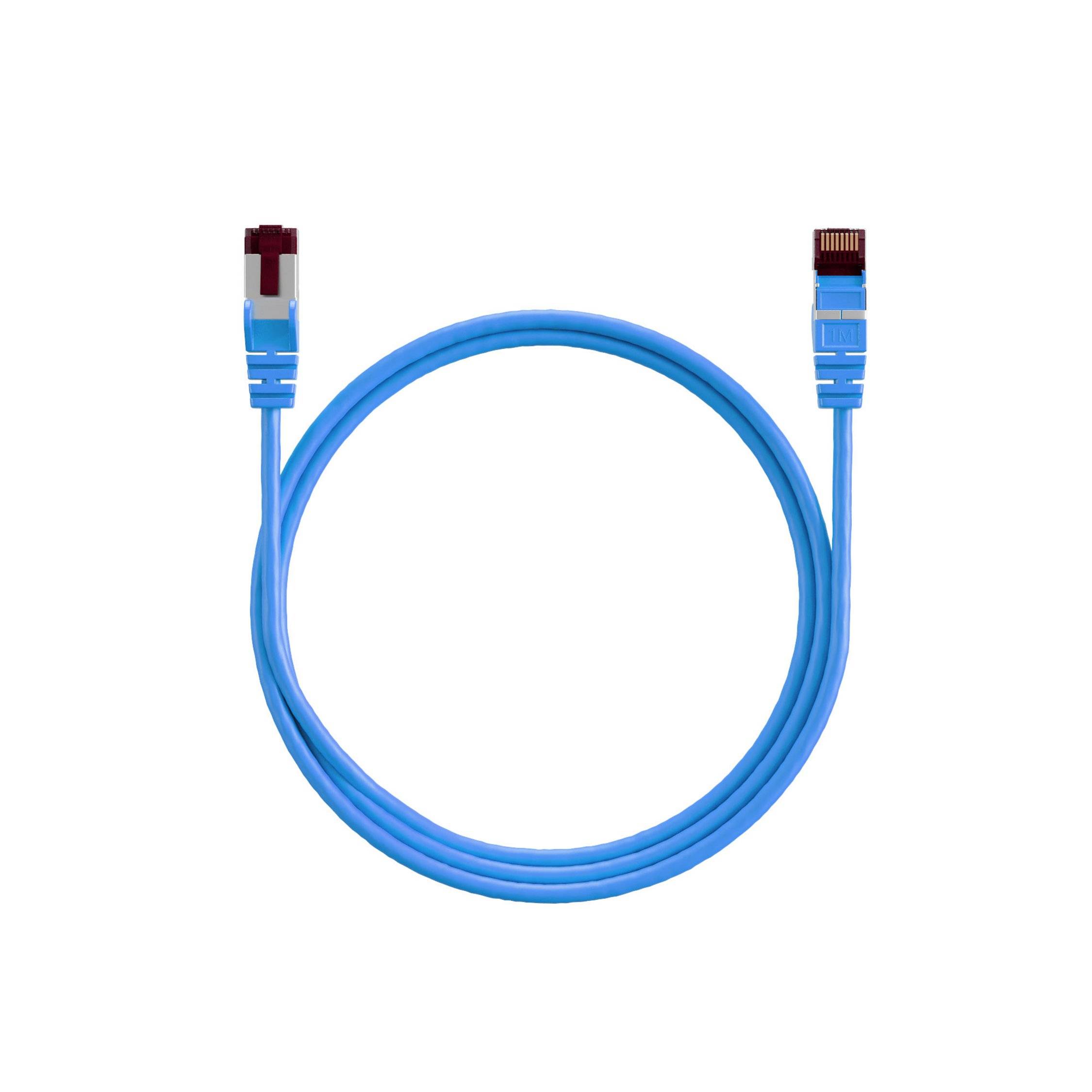 Patchkabel cat6A S/FTP PIMF Halogenfrei blau 15m-3