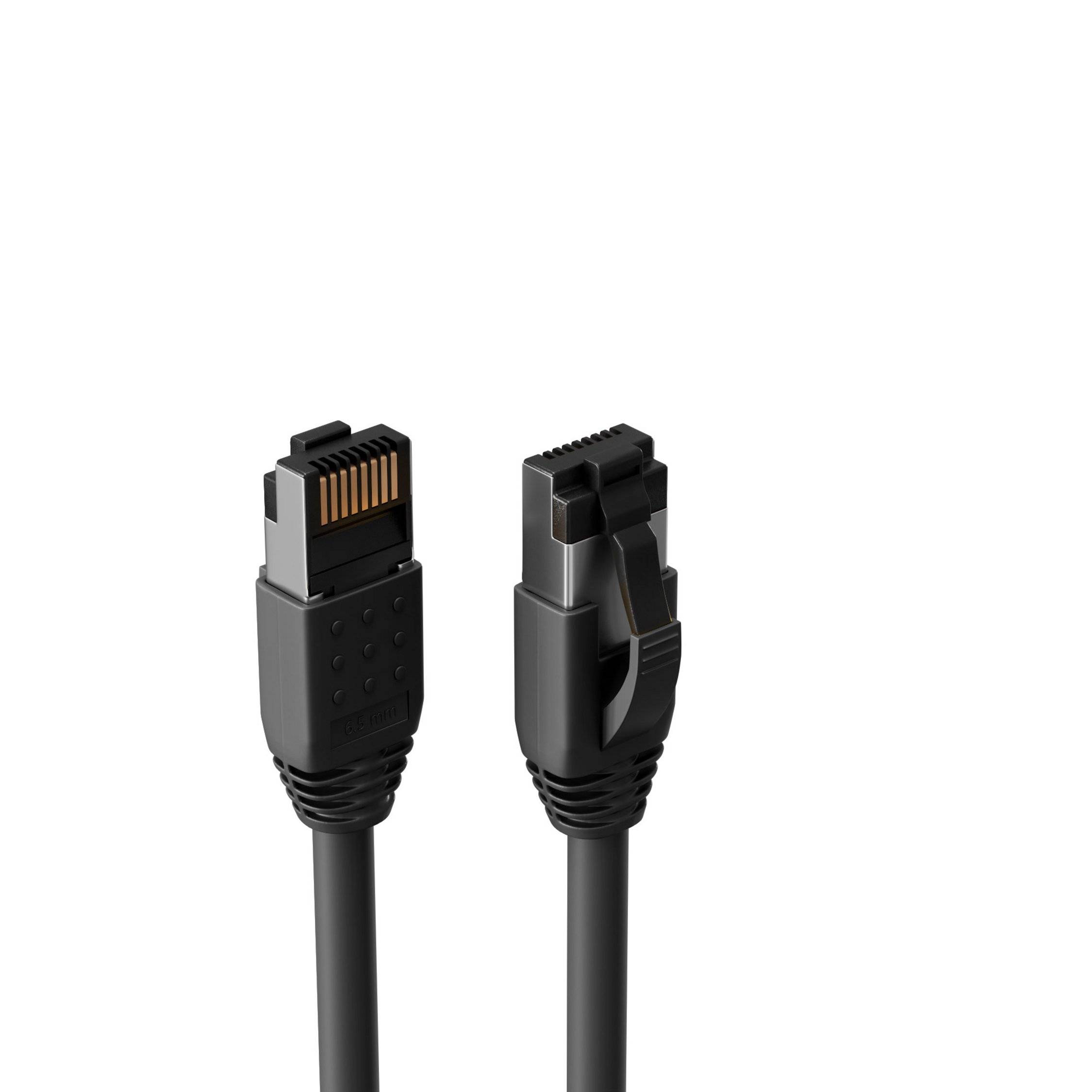 Patchkabel cat 8.1 F/FTP PIMF LSZH schwarz 7,5m-3