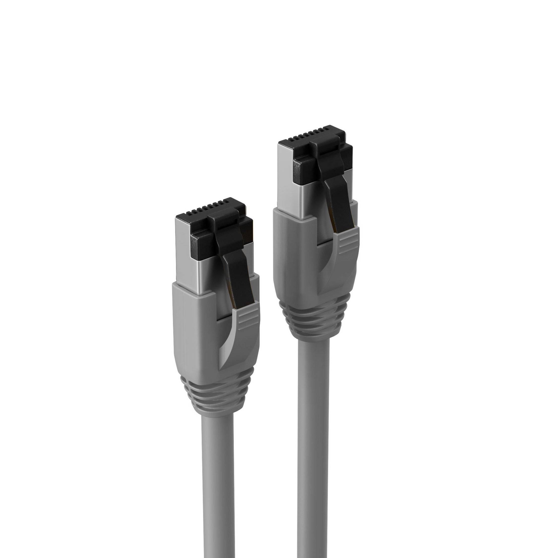 Patchkabel cat 8.1 F/FTP PIMF LSZH grau 0,5m-0