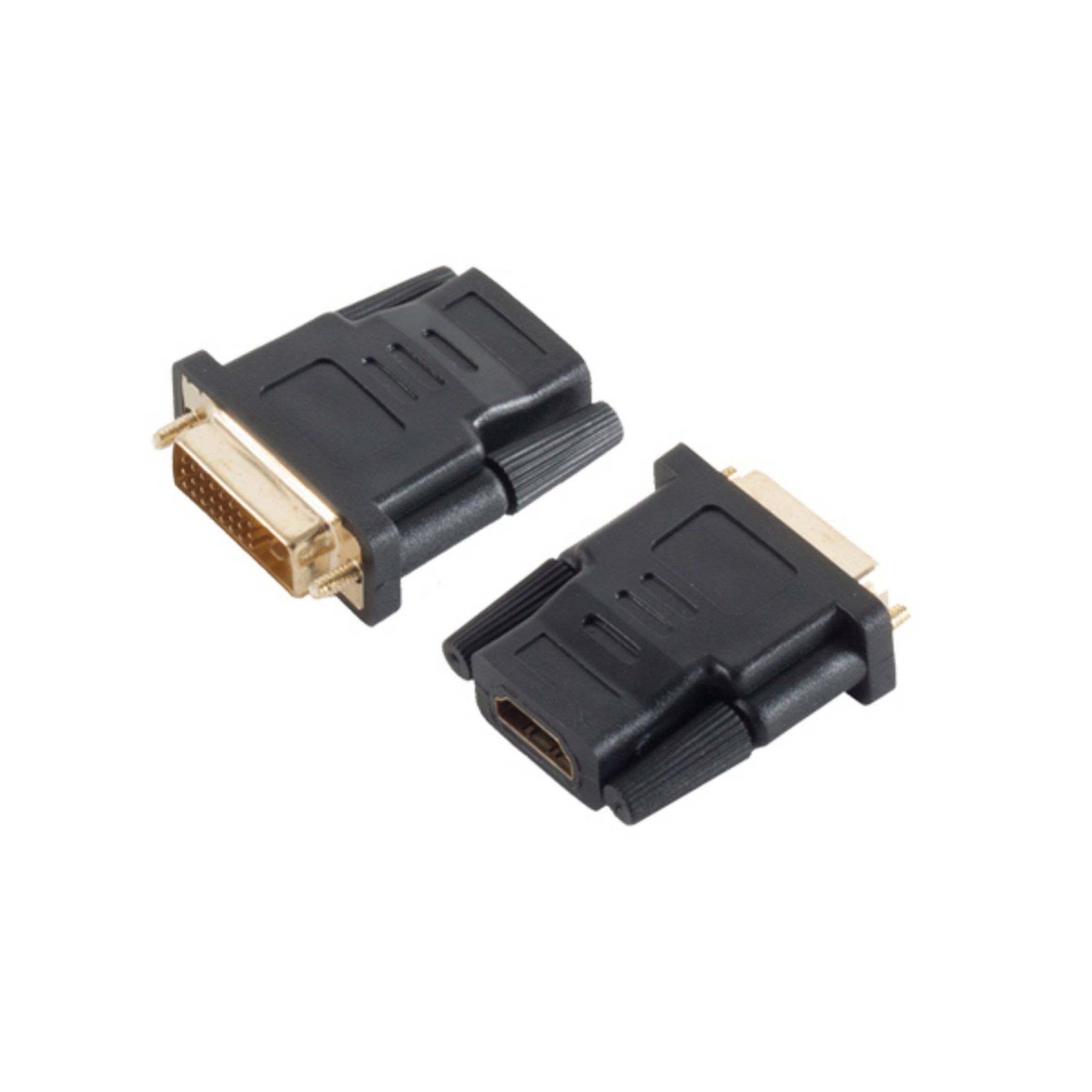 Adapter HDMI-Buchse / DVI-D (24+1) Stecker verg.-0