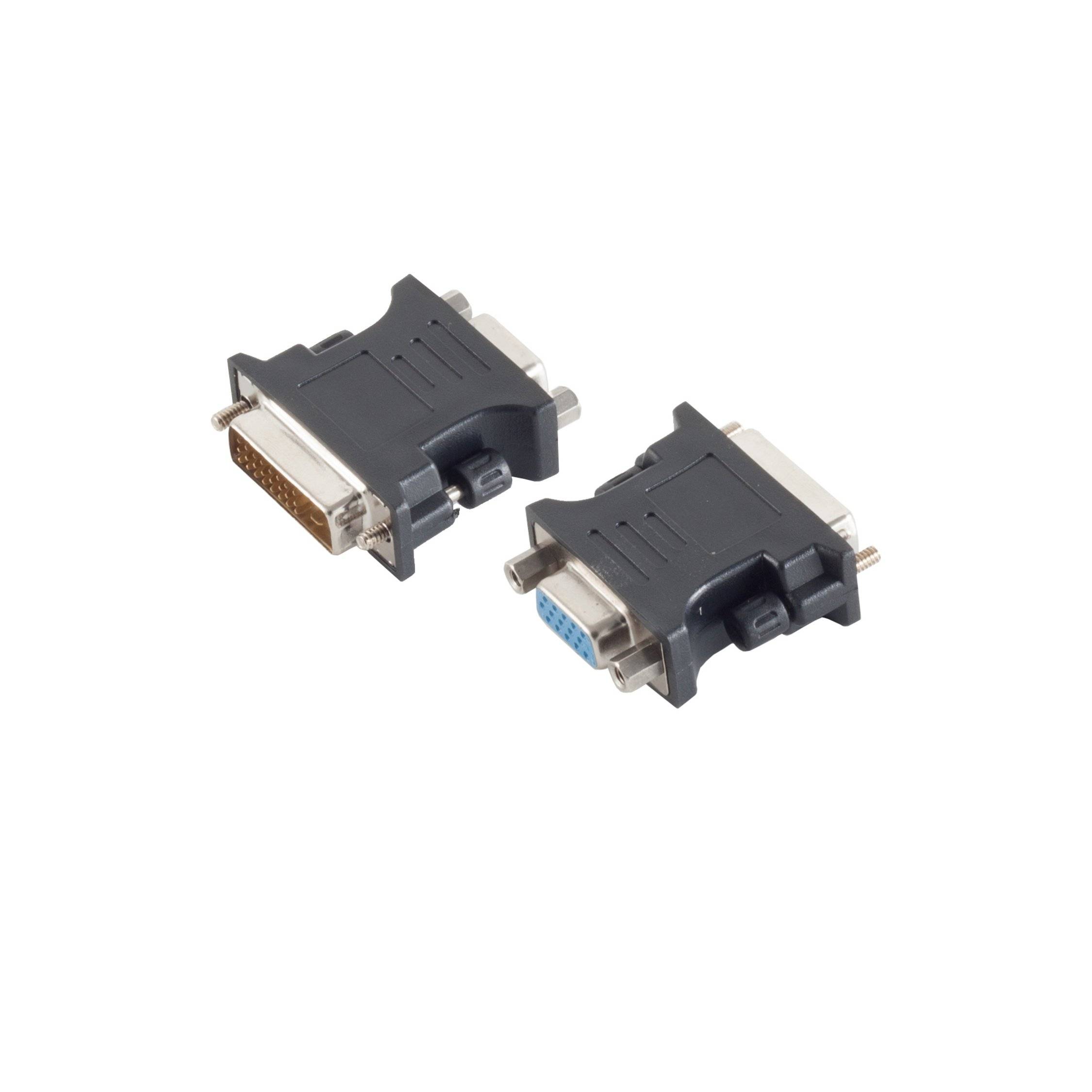 Adapter DVI-I Stecker 24+5 Dual-Link/VGA-Buchse-0