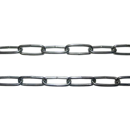 Absperrkette, Stahl verzinkt, Ø 3 mm, lfm, max. Bundlänge 30 m-0