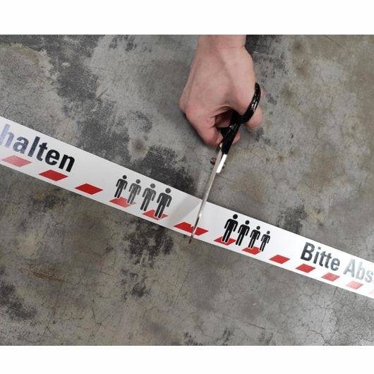 Bodenmarkierungsband, Bitte Abstand halten, WT-5125, 50 mm, 16 m / Rolle-1