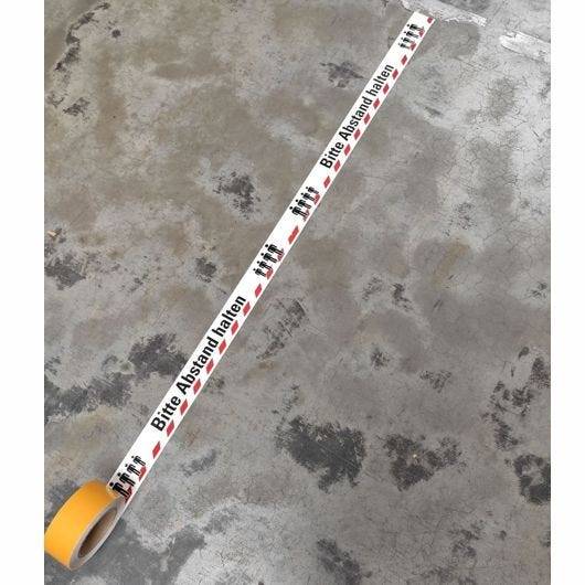 Bodenmarkierungsband, Bitte Abstand halten, WT-5125, 50 mm, 16 m / Rolle-2