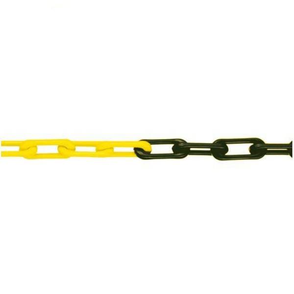 Gütekette, Nylon, gelb/schwarz, Ø 6 mm, lfm, max. Bundlänge 50 m