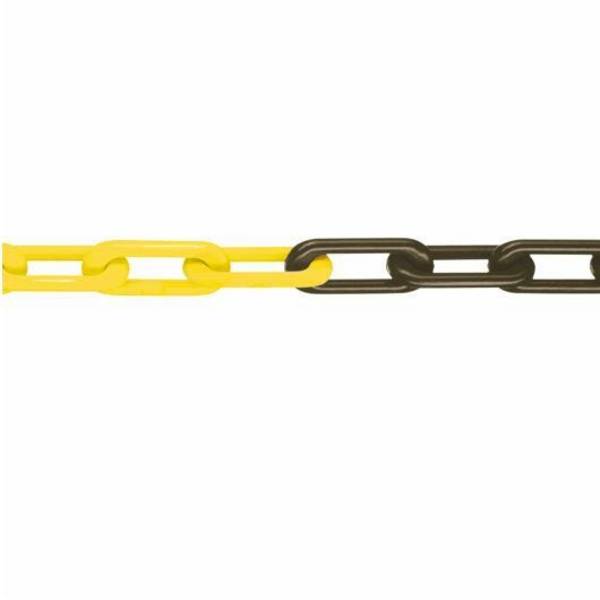 Gütekette, Nylon, gelb/schwarz, Ø 8 mm, lfm, max. Bundlänge 25 m