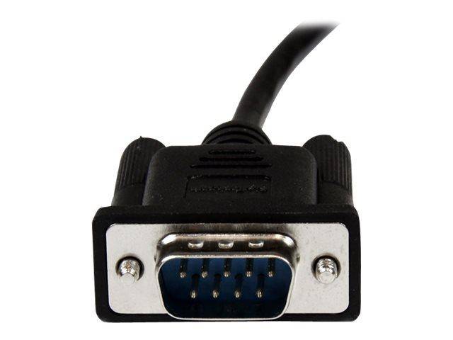 StarTech.com 2m Seriell DB9 RS-232 Nullmodemkabel - Schwarz - Stecker/Buchse - 9 Pin Null Modem Kabel - Nullmodemkabel-3