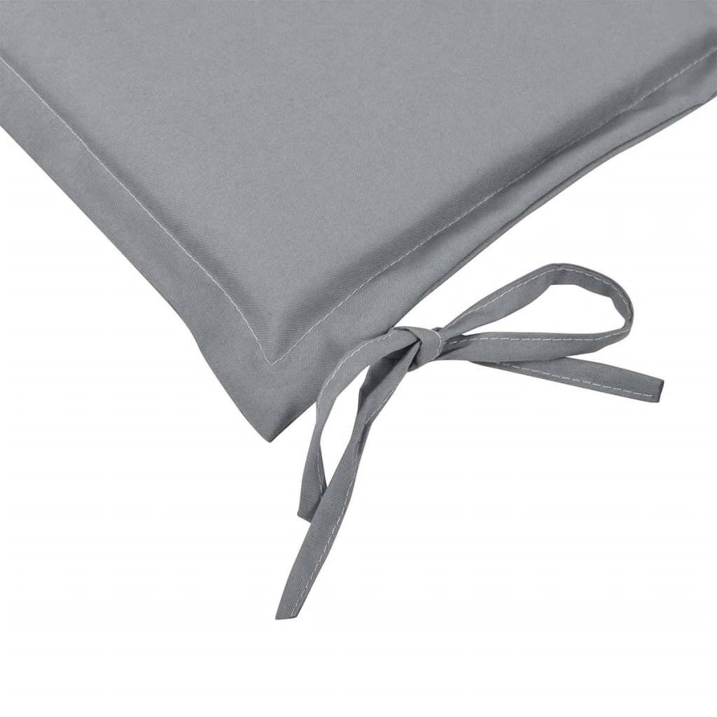vidaXL Gartenbank-Auflage Grau 180x50x3 cm Oxford-Gewebe-5