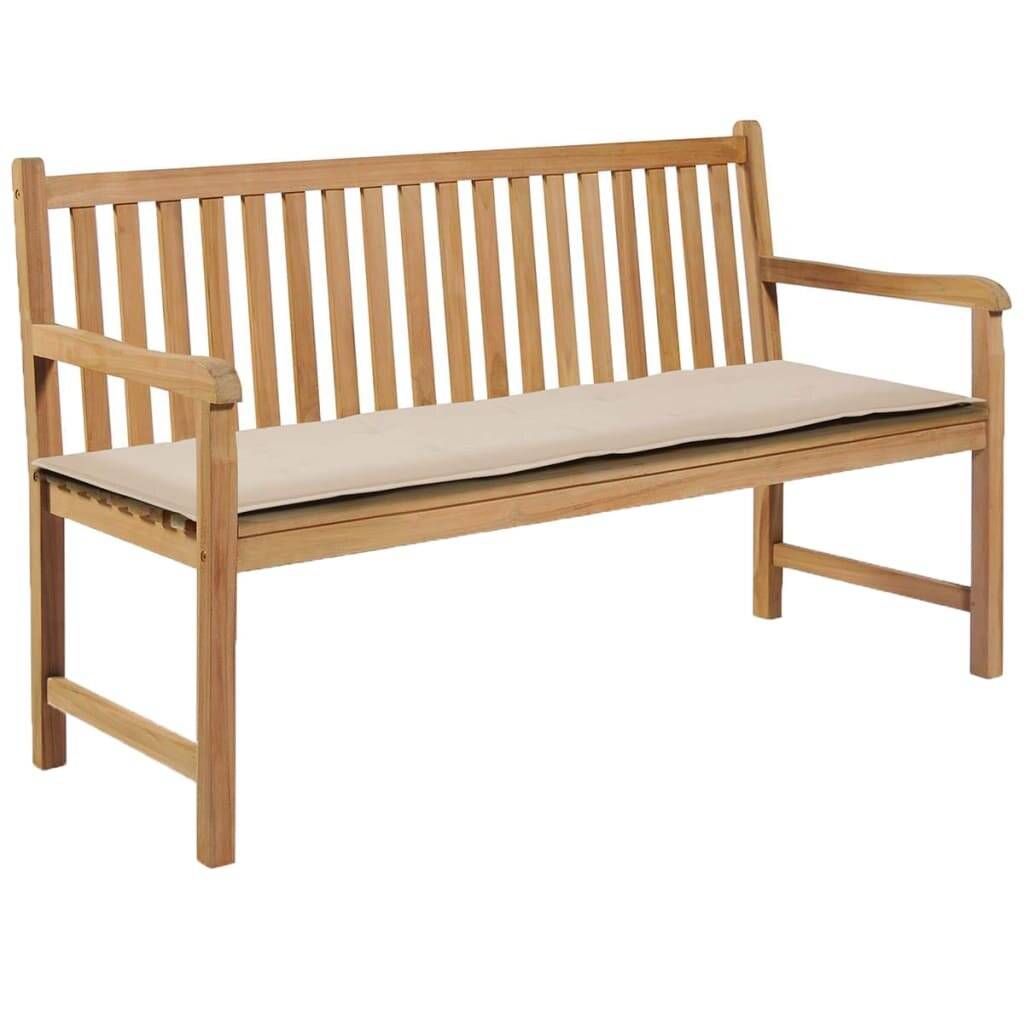 Gartenbank-Auflage Cremefarben 150×50×3 cm-0