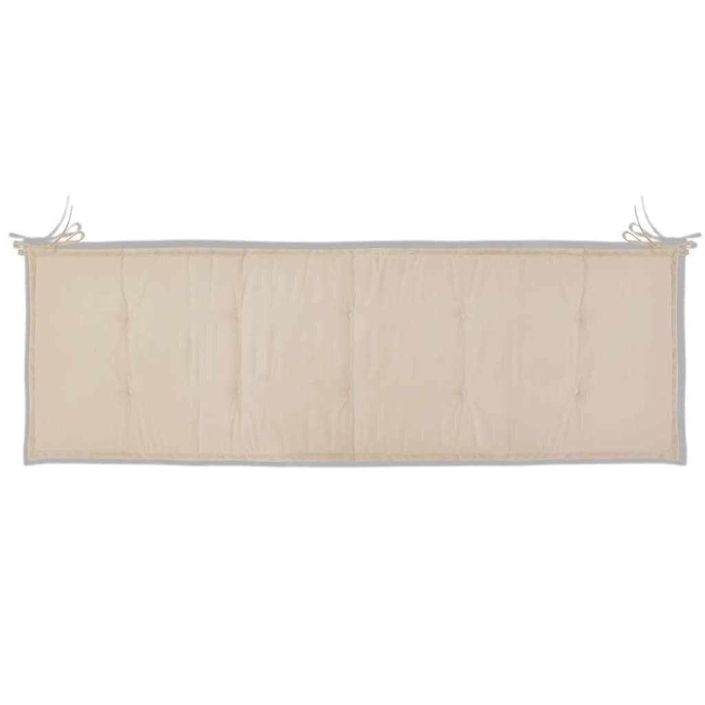 Gartenbank-Auflage Cremefarben 150×50×3 cm-3