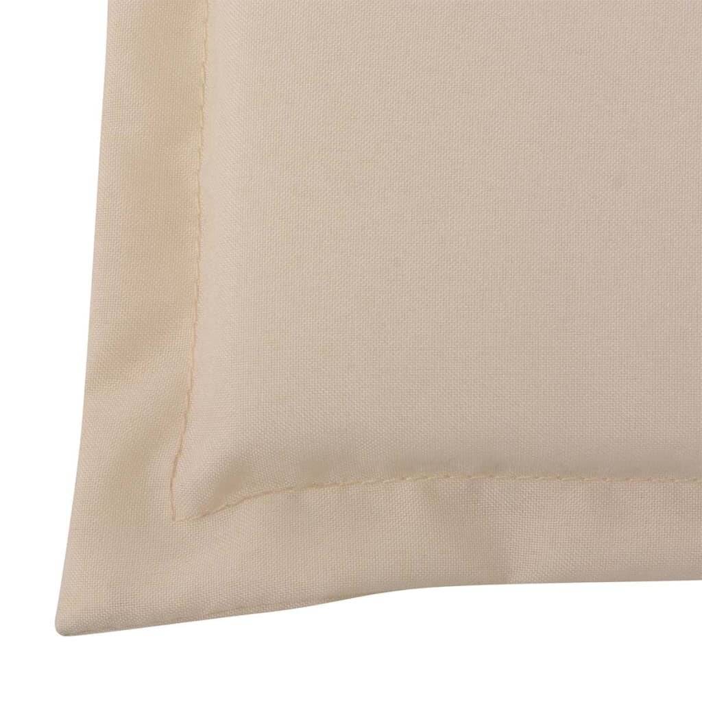 Gartenbank-Auflage Cremefarben 150×50×3 cm-4