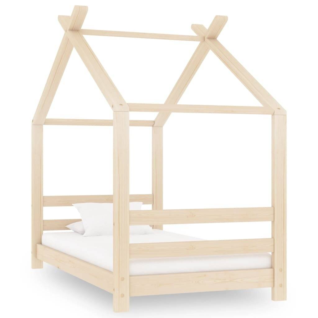 Kinder-Bettgestell Massivholz Kiefer 70x140 cm-6