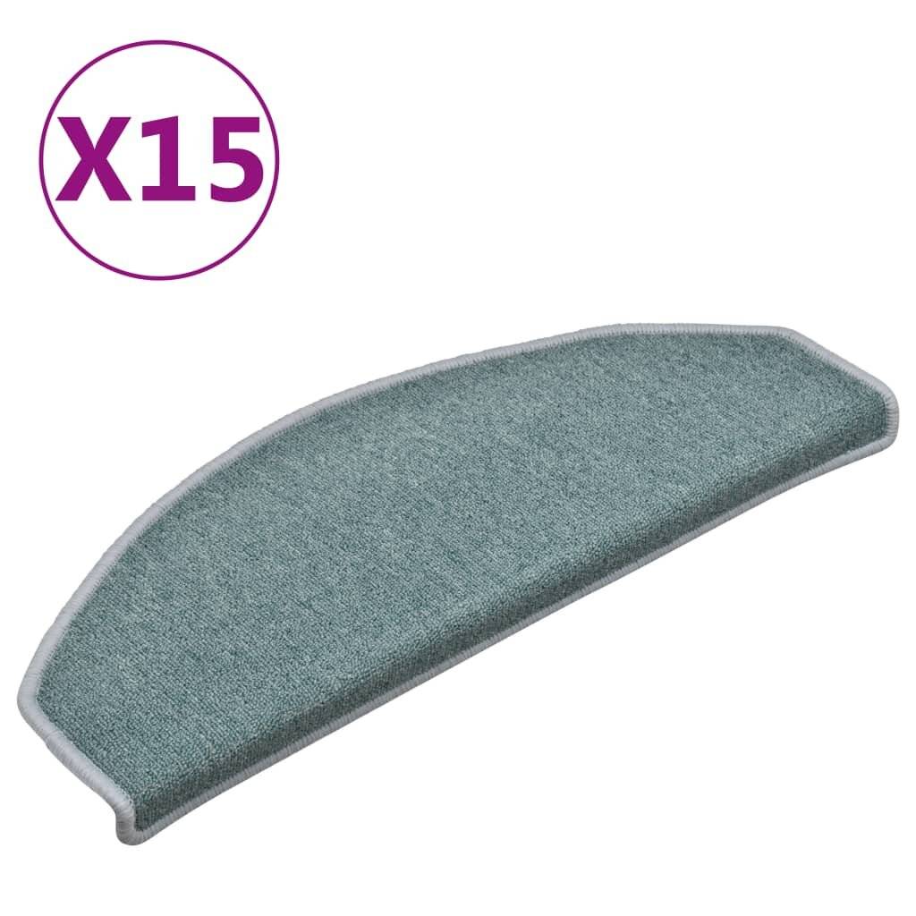 Treppenmatten 15 Stk. Blau 65x24x4 cm-1