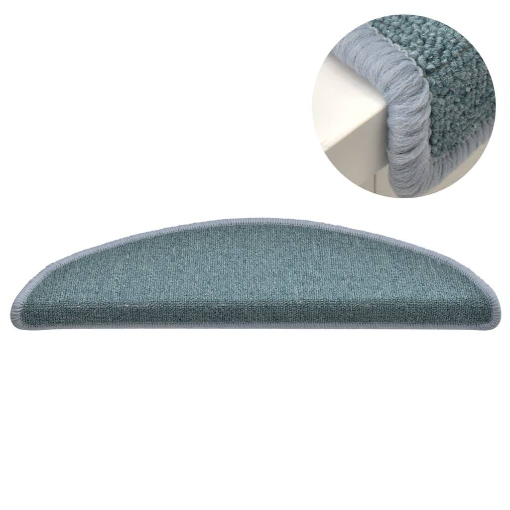 Treppenmatten 15 Stk. Blau 65x24x4 cm-3