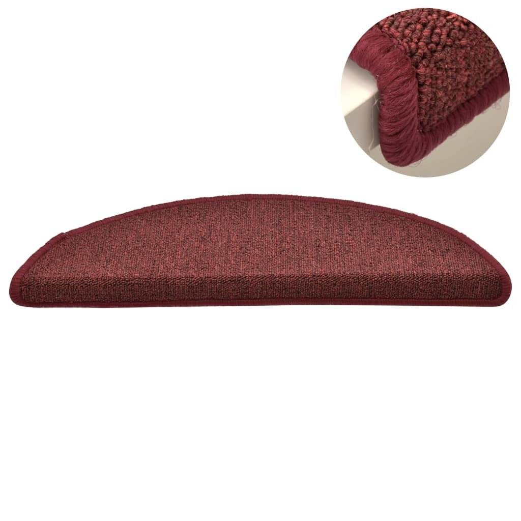 Treppenmatten 15 Stk. Rot 56x17x3 cm-3